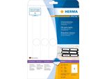 Etichette Angolari Per Cartelle Herma Speciale, 34 X 297 Mm, Bianco