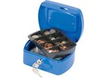 Q-Connect® KF02608 Cassetta Per Contanti - 155 X 120 X 75 Mm, Blu