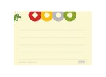 Han 9812 Schede Din A8 Orizzontale 120 G/M² Per Croco A8 Giallo(T)