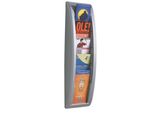 Paperflow 4062.35 Wand-Prospekthalter Quick Blick - 1/3 A4, Alu