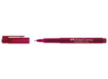 Faber-Castell 155421 Fineliner Broadpen 1554 - 0,8 Mm, Rosso (Indelebile)