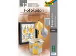 Folia 611 Folia Fotokartonblock, Din A4, 300 G/Qm, Gold Und Silber