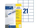 Avery Zweckform® 6174 6174 Etichette Universali Ultragrip - 70 X 42,3 Mm, Bianco, 630 Etichette, Permanenti