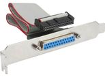 Inline® 33225A Staffa Per Slot Parallela, Con Connettore Sub D A 25 Pin E Presa A 26 Pin, 0,5 M