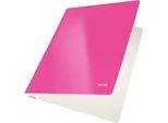 Raccoglitore A Fogli Mobili Leitz Wow, Din A4, Cartone, Rosa Metallizzato