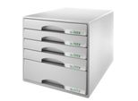 Leitz 5211-00-85 Cassettiera Plus, 5 Cassetti, Grigio