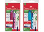 Faber-Castell 149802 Stilografica Scolastica Scribolino - Destrorsa, A, Assortita, Cartucce Incluse