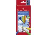 FABER-CASTELL Dreikant-Buntstifte Jumbo, 10Er Etui