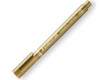 10X Staedtler 8323-11 Marcatore Permanente Punta Tonda Metallica Oro