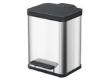 Hailo Oko Duo Plus M Pedaalemmer 2X9L Rvs/Zwart