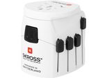 Skross 56766 World Adapter Pro - World, Bianco - Adatto A Tutti I Dispositivi Con E Senza Messa A Terra (2 E 3 Poli)