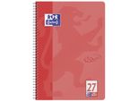 Oxford 400086493 Blocco College Touch Lin.27 - A4, 80 Fogli, 90 G/M², 4 Fori, Corallo