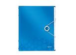 Organizer Leitz Wow, Din A4, Pp, 12 Tasche, Blu-Metallizzato