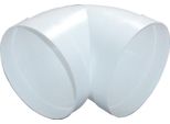 Curva Circolare 90° Ø 125 Mm, Curva A 90 Gradi, Tubo Tondo Con Prese