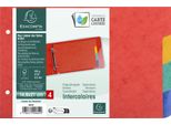 Exacompta 804E Exacompta Karton-Register, 148 X 210 Mm, 4-Teilig