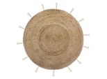 Teppich "Cosy'ness"" Aus Jute Und Poliestere D 80 Cm - Atmosphera Interior Designer"