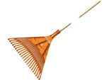 Bradaskt-Cx22B Rastrello Bradas A Ventaglio Quick Fit Con Manico In Legno, 22 Denti