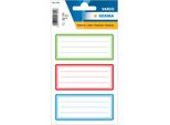 Herma 1791 1791 Etichette Scolastiche Tricolori, 18 Pezzi