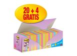 Post-It R330 Sscol VP24 Post-It Appunti Adesivi Super Sticky Z-Notes, 76 X 76 Mm, 20+4