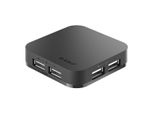 D-Link DUB-H4 4-Port USB2 Hub Mit Netzteil Schwarz Retail
