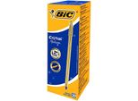 Bic Cristal Medium Blu Penna A Sfera Retrattile A Clip Medio 20 Pz