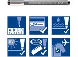 Staedtler 308 03-76 Pigment Liner 0,3 Mm Marrone Punta Fine Penna Pigment Liner Fineliner