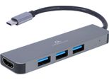 Gembird A-CM-COMBO2-01 Gembird 3-Port Usb Typ-C 2-In-1 Kombi Adapter (Hub+Hdmi)