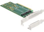 Delock - Speicher-Controller - Bifurcation, 110 Mm - M.2 Nvme Card - Low-Profile - Pcie 4.0 X16