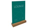 Sigel TA256 Supporto Da Tavolo Con Base In Legno - A4, Diritto