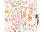 Agenda Goldbuch Con Serratura Pianta Rossa 16,5X16,5 Cm 96 Pagine Bianche