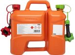 Tanica Combinata Pressol-5L+3L, Tubo Di Uscita In Pe | 5 Litri Di Carburante | 3 Litri Di Olio Per Catene | Hdpe (Polietilene Ad Alta Densità) | Colore Arancione