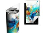 Copripiastra Per Fornelli Copripiastra Per Piano Cottura In Ceramica 30X52 Cm Tappetino Antiscivolo Roll-Up, Immagine Colorato