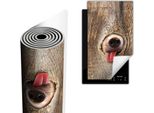 Copripiastra Per Fornelli Copripiastra Per Piano Cottura In Ceramica 30X52 Cm Tappetino Antiscivolo Roll-Up, Dog Wood