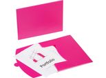 Pagna 21007-34 Pagna Dokumententaschen Wallet Din A4 Pink Glatt 0,43 Mm