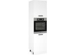 Mobiletto Da Cucina, Colonna, In Piedi Sotto Il Forno, Bianco Opaco, 60 Cm