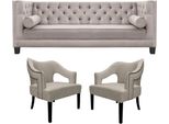 Set Divano Chesterfield Set Divano Imbottito Set Di Sedute Set Di 3 Pezzi Set Di Gruppo