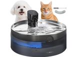 Pawhut Fontanella Per Gatti 7L Fontanella Per Gatti Con Pompa Silenziosa Led Intelligente Sensore Attivato Filtro A Carbone Finestra Livello Acqua Fontanella Per Gatti Facile Da Pulire, Fontanella Per Gatti Cani