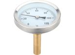 Termometro A Quadrante Orizzontale Da 63 Mm Misuratore Di Temperatura In Alluminio 0-120��C 1/2 Diametro Vite Bsp