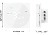 Display Lcd Regolatore Di Temperatura Intelligente 5A Touch Screen Termostato Dispositivo Di Riscaldamento Dell'acqua Programmabile Settimanalmente