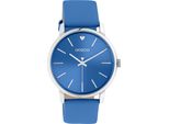 Quarzuhr OOZOO, blau, Armbanduhren, Damen, Armbanduhr, Damenuhr, Lederarmband
