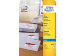 Avery Zweckform® J4791-25 J4791-25 Etichette Per Indirizzi - 45,7 X 21,2 Mm, Bianco, 1.200 Etichette/25 Fogli, Permanente, Etichetta Mittente