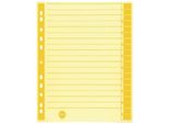 9541102100 Fogli Divisori - A4 Extra Larghi, Gialli, Stampa Cornice Colorata, 100 Pezzi