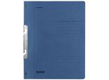 Falken 80000839 Einhakhefter A4 1/1 Vorderdeckel Kfm. Heftung, Blau, Manilakarton, 250 G/Qm