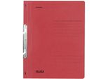 Falken 80004054 Einhakhefter A4 1/1 Vorderdeckel Kfm. Heftung, Rot, Manilakarton, 250 G/Qm