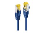 Lindy - Cavo Patch - RJ-45 (M) - RJ-45 (M) - 30,0M - Sftp - Cavo Grezzo Cat.7 - Stampato, Senza Alogeni - Blu (47286)