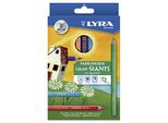 Lyra 3941120 Matita Colorata Colore Giganti Laccato, 12 Pezzi In Scatola Di Cartone