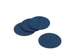 Sottobicchieri Di Vetro In Feltro Serie Alia Petrol 10 Cm 4 Pezzi