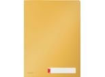Leitz 4716-00-19 4716 Custodia Per La Privacy Cosy A4 Pp Giallo Opaco 3 Scomparti 3 Pezzi