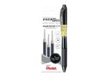 Pentel LR7-3A-PROMO Ricarica Roller In Gel Liquido LR7, Confezione Promo, Nero
