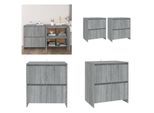 Vidaxl Credenze 2 Stk. Grau Sonoma 70X41X75 Cm Holzwerkstoff - Credenza - Credenze - Anrichte - Lagerschrank